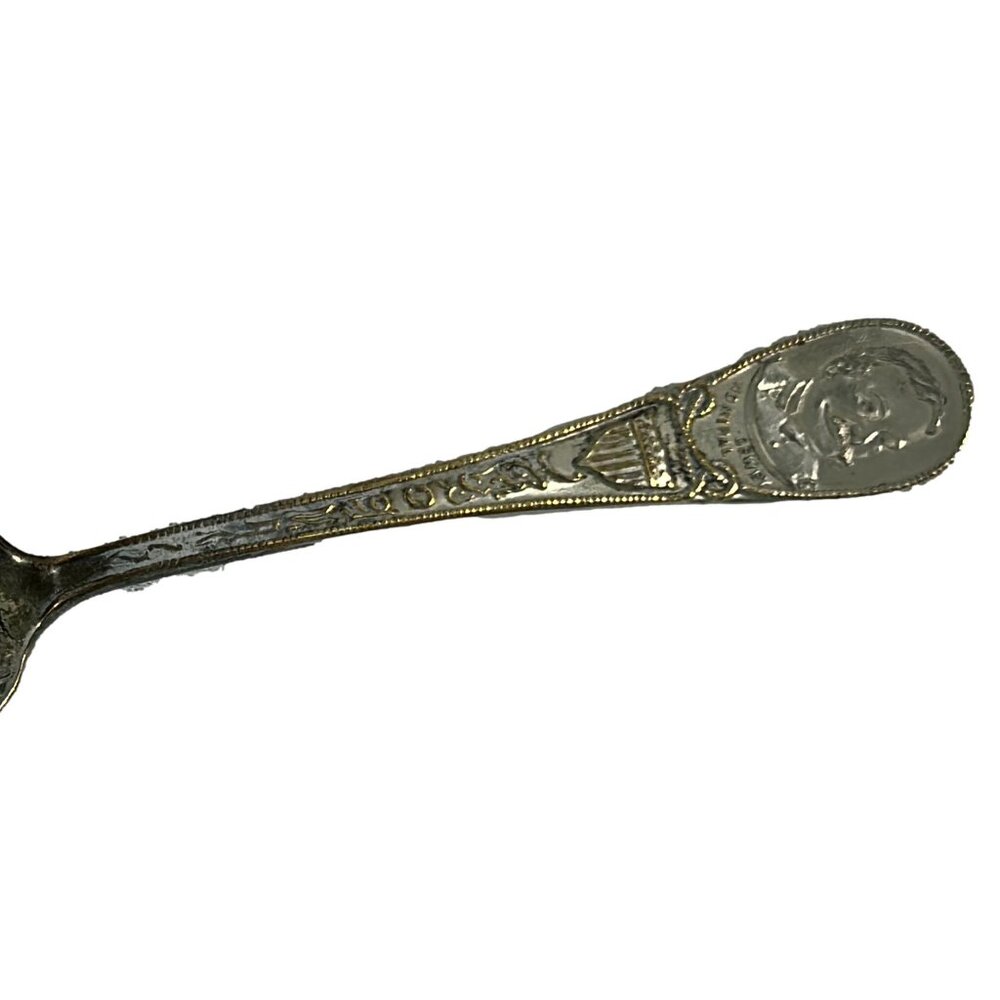 Vintage Admiral Hero of Manilla George Dewey Flagship Olympia Souvenir Spoon